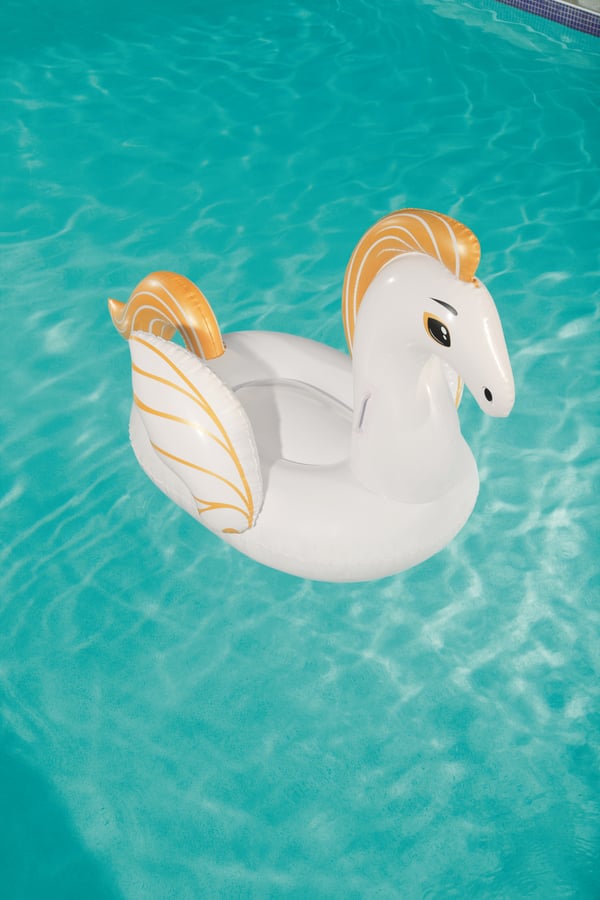 Bestway 41121 pool- och badmadrass Guld, Vit Vinyl Sittbadleksak