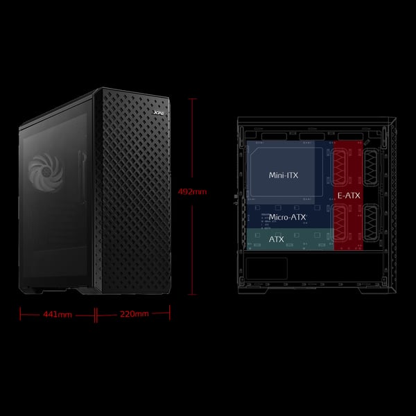 XPG DEFENDER PRO Skrivbord Svart