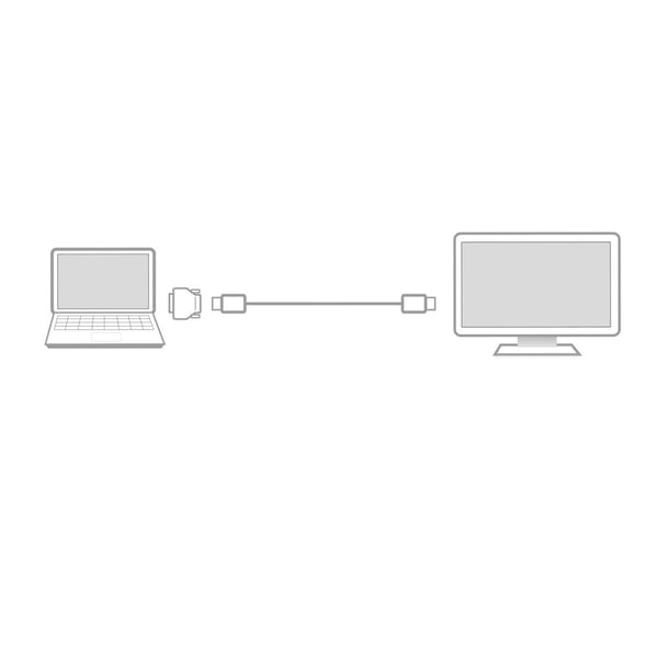 ACT AC7565 kaapelin sukupuolenvaihtaja DVI-D HDMI Type A (Standard) Musta