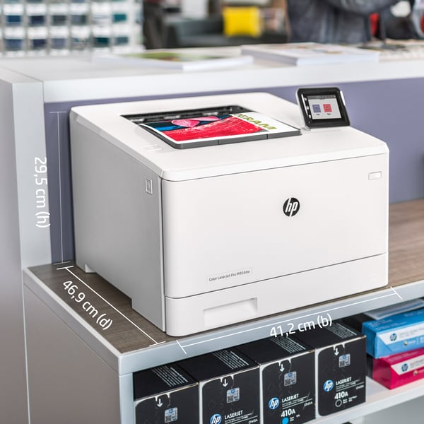 HP LaserJet Pro M454dw Trådløst Farve Printer, Dupleks