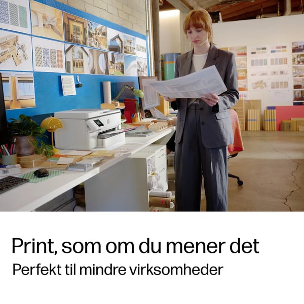 HP OfficeJet Pro 9720e Trådløst All-in-One Farve Printer, Tosidet print; Kopimaskine, scanner