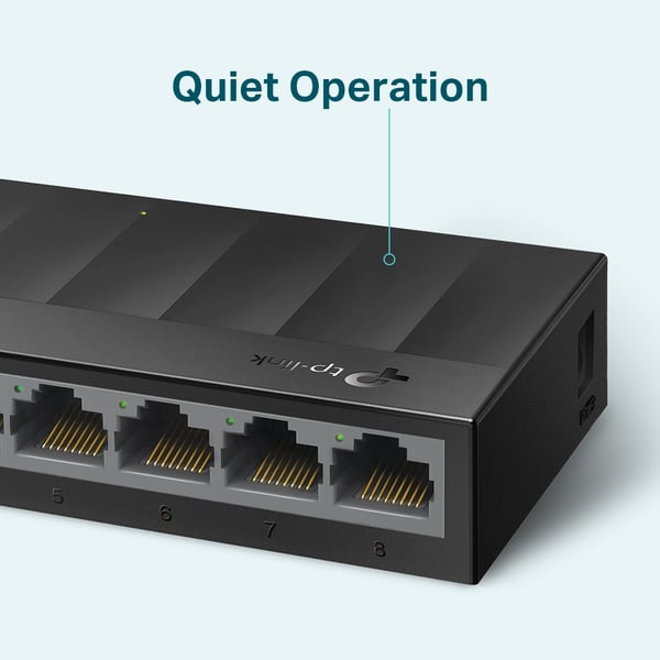 TP-Link LS1008G nätverksswitchar Ohanterad Gigabit Ethernet (10/100/1000) Svart