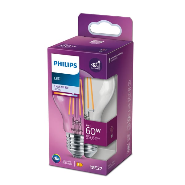 Philips 8718699784003 LED-lampor Neutral vit 4000 K 7 W E27 E