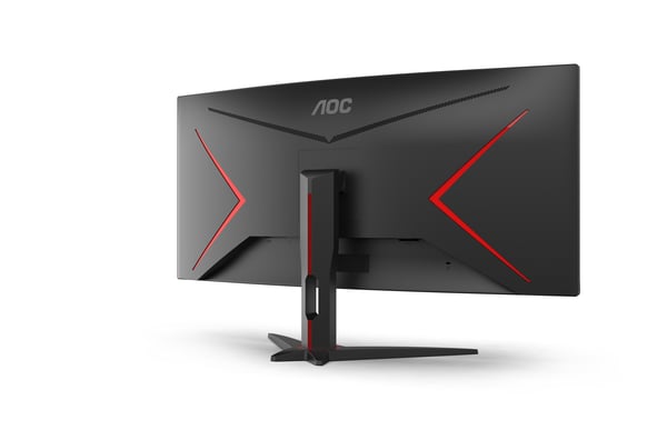AOC G2 CU34G2XE/BK platta pc-skärmar 86,4 cm (34") 3440 x 1440 pixlar Wide Quad HD LCD Svart, Röd