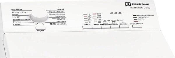 Electrolux EN5T8621NA vaskemaskine Top-indlæsning 6 kg 1151 rpm Hvid
