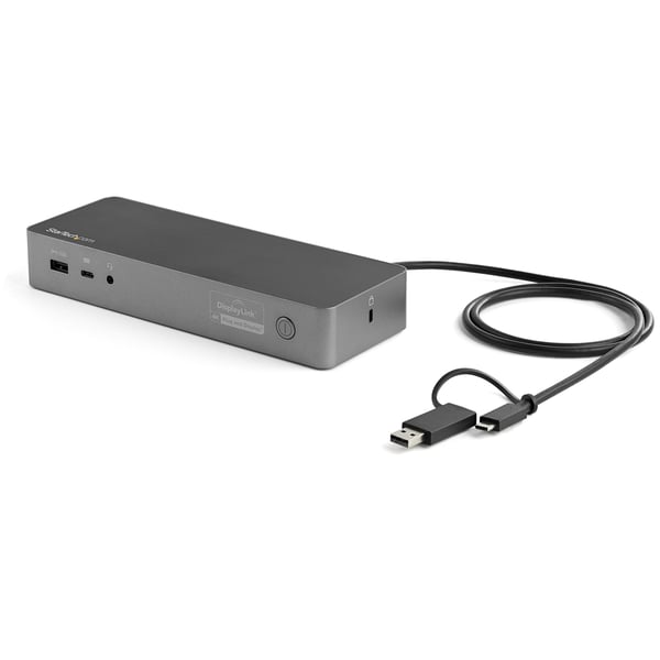 StarTech.com Universell dockningsstation för bärbara datorer med två 4K-bildskärmar - USB-C/USB 3.0 - 100W PD