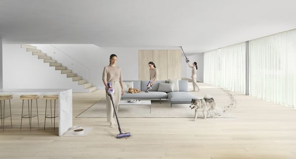 Dyson V8 Advanced Skaftdammsugare, 2-i-1 Batteri Torr Utan påse Nickel, Silver