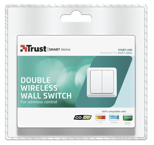 Trust AWST-8802 lyskontakt Hvid