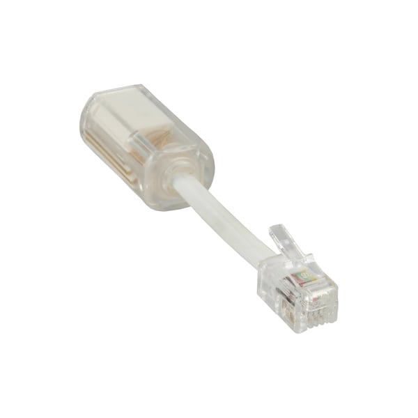 InLine 18890 kabelomvandlare (hane/hona) RJ-10 Transparent