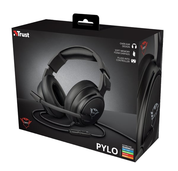 Trust GXT 433 Pylo Headset Ledningsført Spil Sort