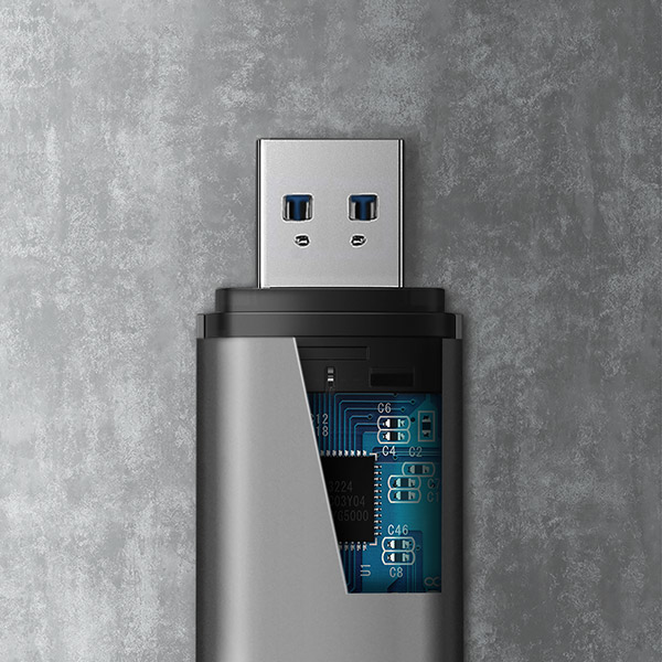 Axagon CRE-SAC kortinlukija USB 3.0 Type-A/Type-C Harmaa