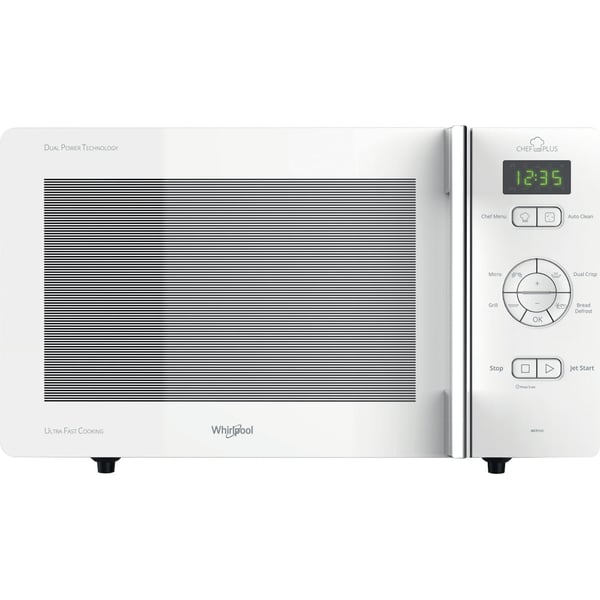 Whirlpool Chef Plus MCP 345 WH Hvid Grill mikroovn Bordplade 25 L 800 W