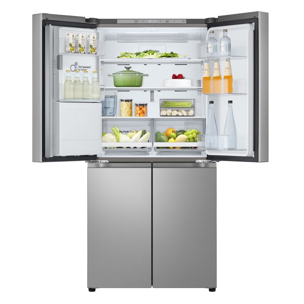 LG GML860PYFE Kombinerad kyl/frys side-by-side Fristående 506 l Rostfritt stål