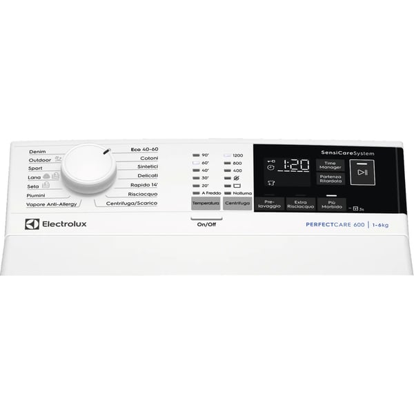 Electrolux EW6T426A vaskemaskine Top-indlæsning 6 kg 1200 rpm Hvid