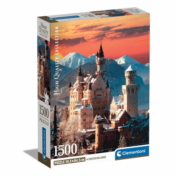 Clementoni High Quality Collection Neuschwanstein Puslespil 1500 stk Landskab Clementoni High Quality Collection Neuschwanstein Puslespil 1500 stk Landskab