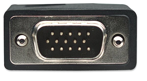 Manhattan 317696 VGA-kaapeli 10 m VGA (D-Sub) Musta
