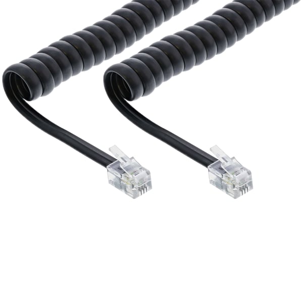 InLine 18893A telefonkabel 2 m Sort