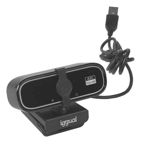 iggual USB 4K UHD WC3840 Business Pro View webbkameror 8 MP 3840 x 2160 pixlar Svart