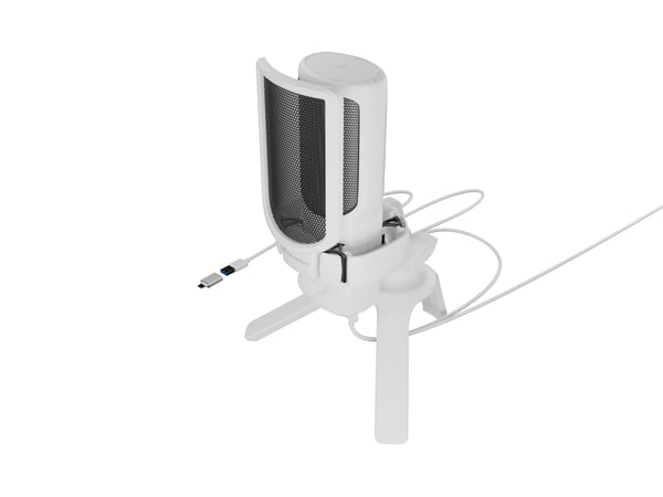 natec Gaming Mikrofon RADIUM 250 USB hvid