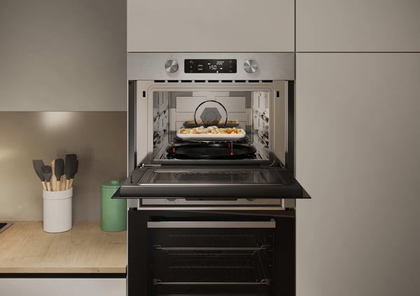 Candy CA4MWNBB6N Sort, Rustfrit stål Kombination mikroovn Indbygget 44 L 900 W