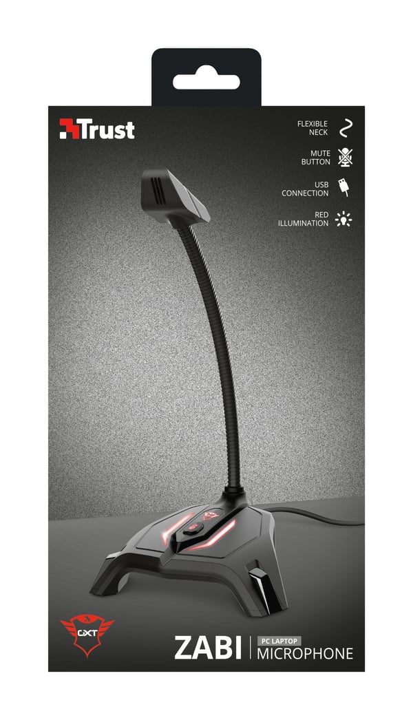 Trust GXT 215 Zabi Sort Pc-mikrofon