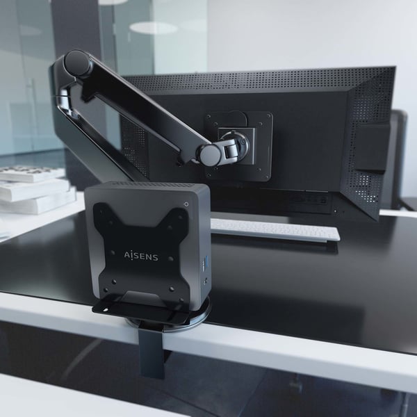 AISENS MPC05-205 CPU-hållare Monitorställmonterad CPU-hållare Svart