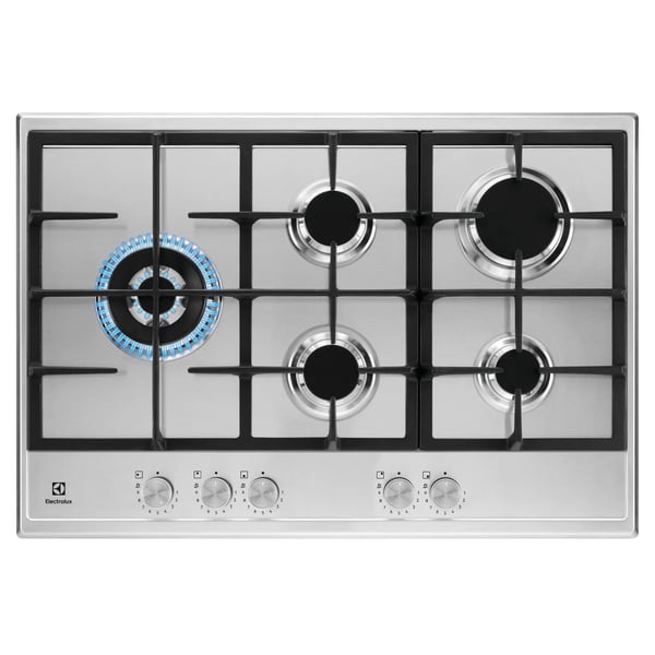 Electrolux KGS7566S2X Rustfrit stål Indbygget 75 cm Gaskomfur 5 zone(s)