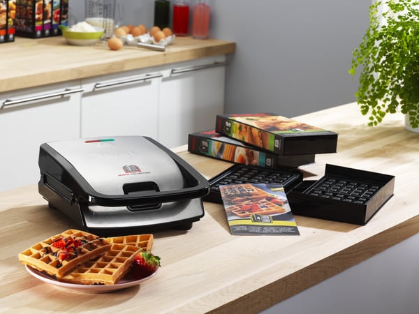 Tefal Snack Collection SW852D voileipägrilli 700 W Musta, Ruostumaton teräs