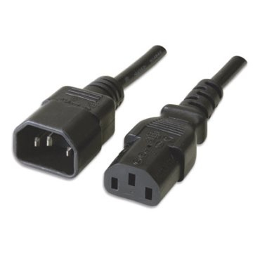 Ewent EC1913 strömkablar Svart 1,8 m C14 coupler C13 coupler