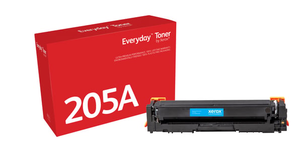 Everyday™ Syaani Toner by Xerox compatible with HP 205A (CF531A), Standard capacity Everyday™ Syaani Toner by Xerox compatible with HP 205A (CF531A), Standard capacity