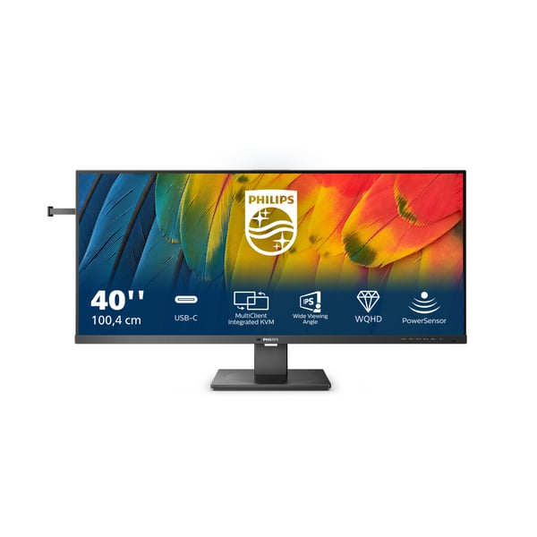 Philips 5000 series 40B1U5600/00 platta pc-skärmar 101,6 cm (40") 3440 x 1440 pixlar Wide Quad HD LCD Svart