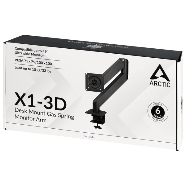 ARCTIC X1-3D 109,2 cm (43") Vastaanotto Musta