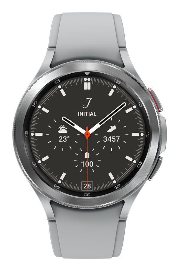 Samsung Galaxy Watch4 Classic 3,56 cm (1.4") OLED 46 mm Digitaalinen 450 x 450 pikseliä Kosketusnäyttö 4G Hopea Wi-Fi GPS (satelliitti)