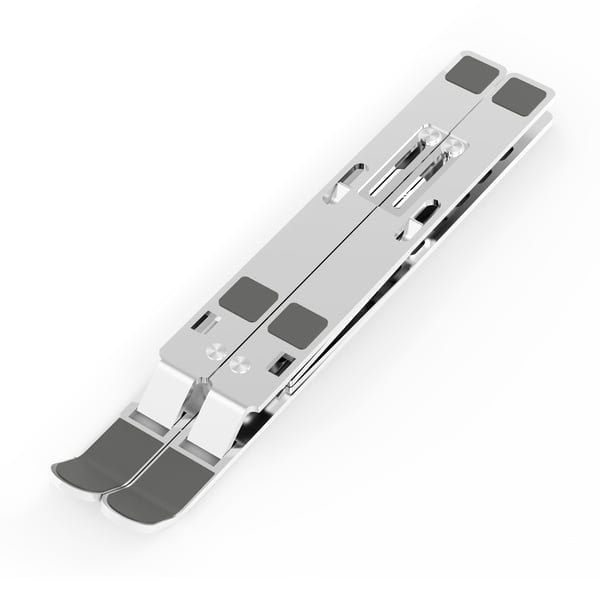 AISENS LPS3M-177 Ställ för bärbara datorer Ställ förl bärbar dator och surfplatta Silver 38,1 cm (15")