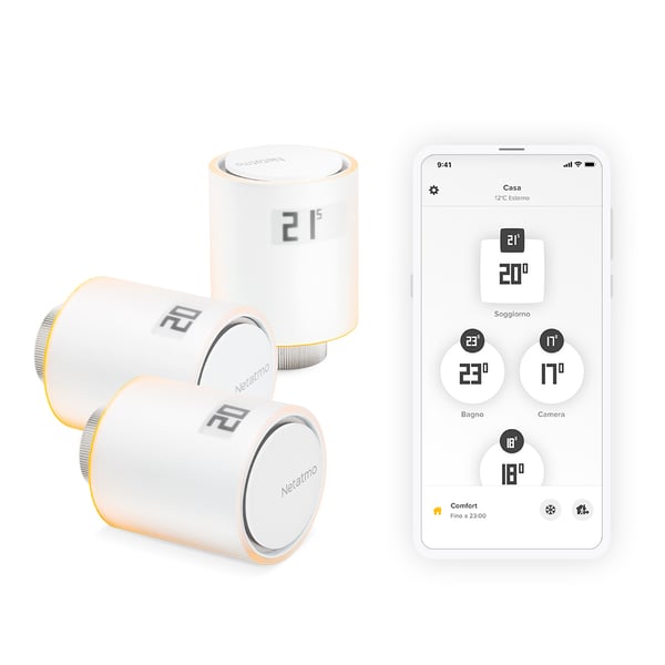 Netatmo NBU-NAV-EU termostatisk radiatorventil Velegnet til indendørsbrug