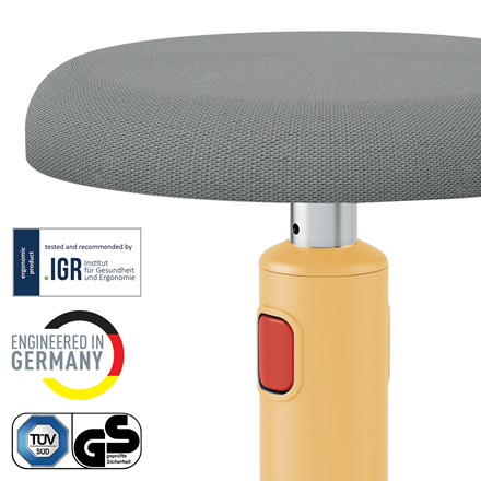 Leitz Ergo Cosy Active Sid-stå balancestol 2 i 1