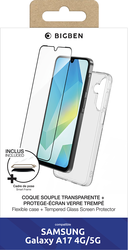 BIG BEN PACKSILIVTGA17 skärm- och baksidesskydd till mobiltelefon Genomskinligt skärmskydd Samsung 1 styck