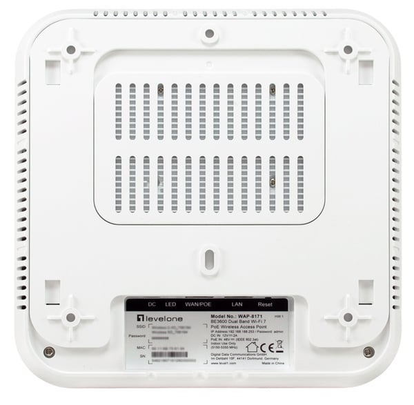 LevelOne WAP-8171 3570 Mbit/s Vit Strömförsörjning via Ethernet (PoE) stöd