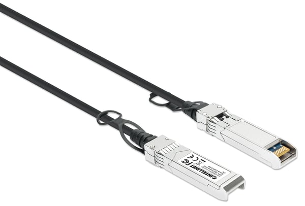 Intellinet 508384 InfiniBand og fiberoptisk kabel 0,5 m SFP+ Sort