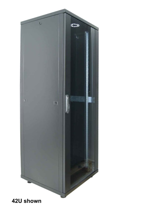 Intellinet 715362 stativ 22U Fritstående reol Sort