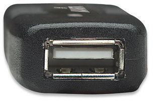Manhattan 150248 USB-kabel USB 2.0 10 m USB A 0,48 Gbit/sek. Sort