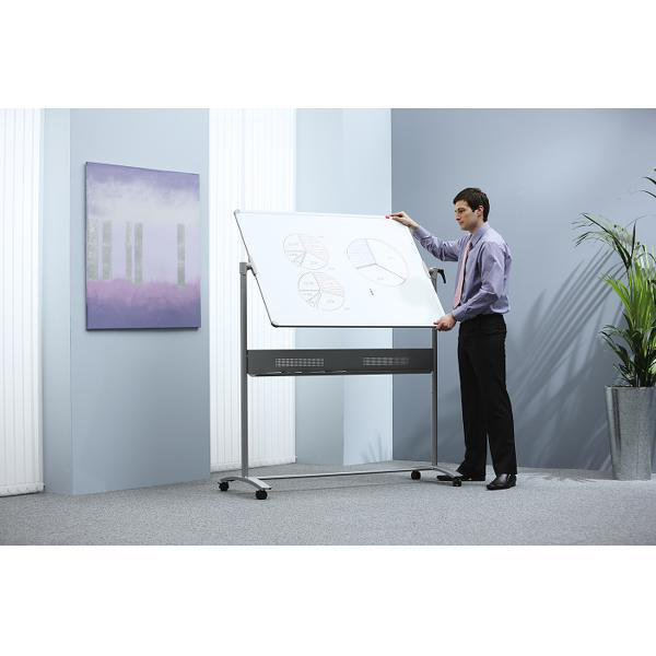 Nobo Impression Pro emaljeret magnetisk mobilt whiteboard 1200 x 900 mm