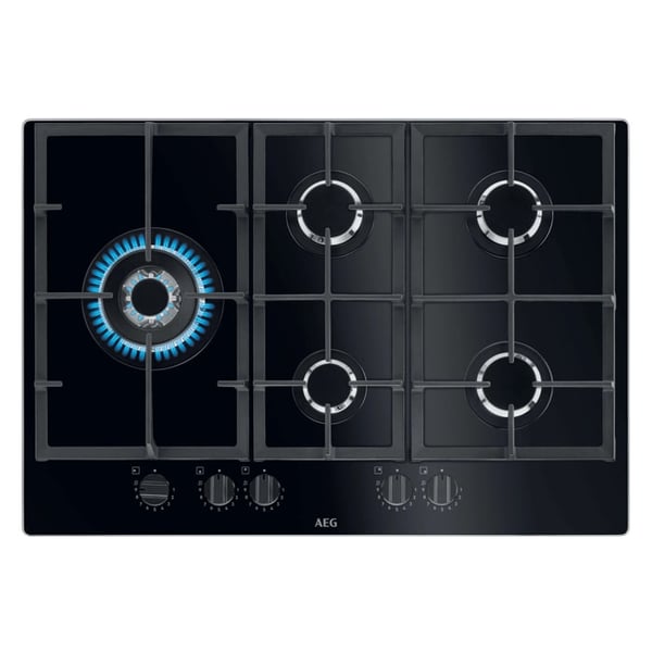 AEG HKB75820NB - 949631020 Sort Indbygget 75 cm Gaskomfur 5 zone(s)