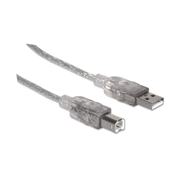 Manhattan 333405 USB-kaapeli USB 2.0 1,8 m USB A USB B 0,48 Gbit/s Hopea