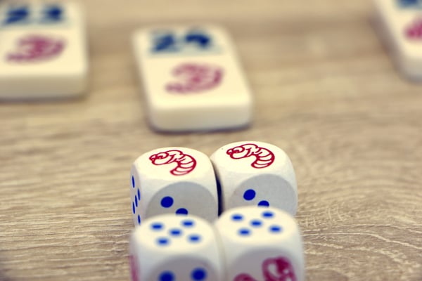 999 Games Regenwormen Brætspil Flisebaseret