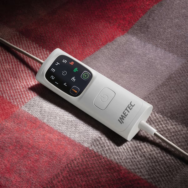 Imetec 16715 elektiska filtar/kuddar Elektrisk filt 150 W Multifärg Sammet