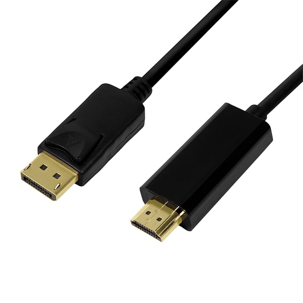 LogiLink CV0128 videokabel adapter 3 m DisplayPort HDMI Type A (Standard) Sort