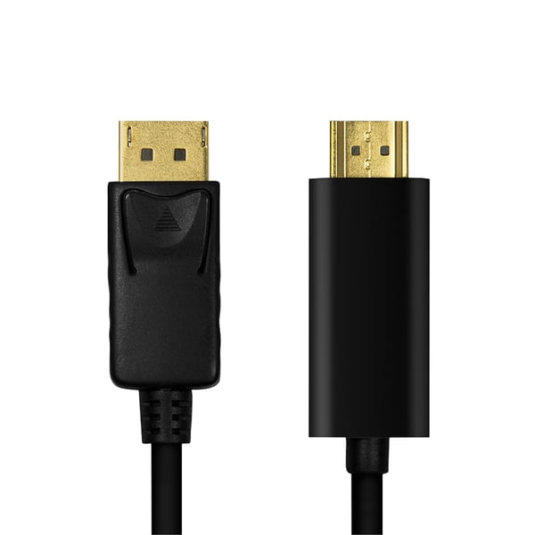 LogiLink CV0128 videokabeladapter 3 m DisplayPort HDMI Typ A (standard) Svart