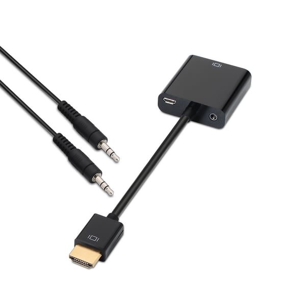 AISENS A122-0126 videokabel adapter 0,1 m Sort