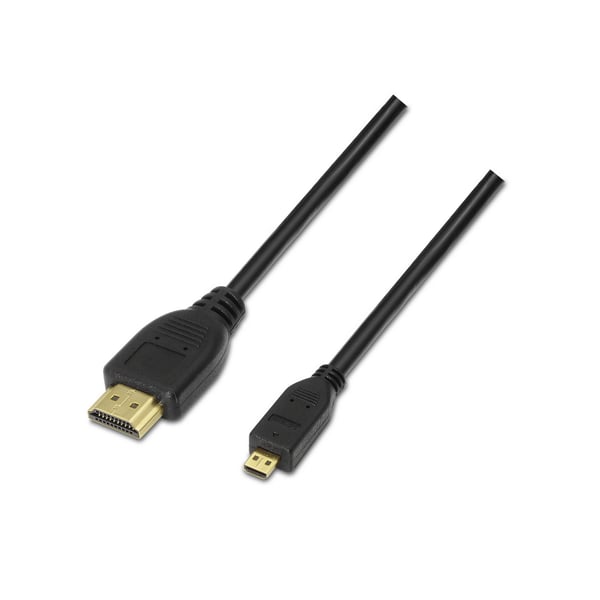 AISENS A119-0116 HDMI-kaapeli 0,8 m HDMI-tyyppi A (vakio) HDMI-tyyppi D (mikro) Musta